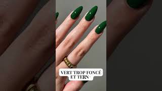 Quelles sont les nuances du vert à ne jamais mettre sur les ongles  nailart tendances manucure [upl. by Villada]