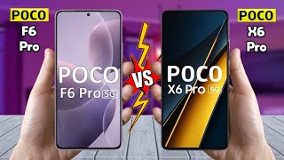 Poco F6 Pro Vs Poco X6 Pro  Full Comparison 🔥 Techvs [upl. by Sosthena]