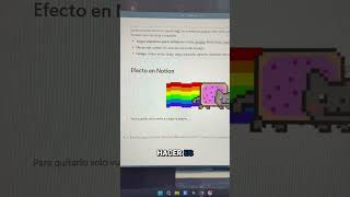 Konami code en Notion 😱 Notion eastereggs konami notionhq trick konamicode nyancat [upl. by Anigal]