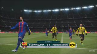 PES 2017  FC Barcelona vs Borussia Dortmund  Gameplay PC HD 1080p60FPS [upl. by Emmye]