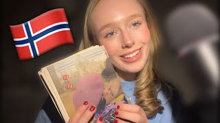 ASMR in norwegianpå norsk  reading a book in norwegian whispered 📚 [upl. by Allard]