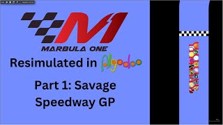 Resimulating the 1st Season of Marbula One in Algodoo Part 1  Savage Speedway GP [upl. by Berkshire]