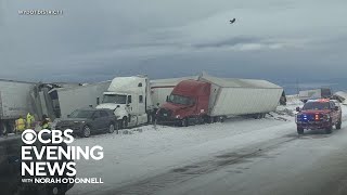 Largest November snowstorm in decades hits Colorado [upl. by Annawt]