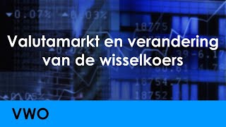 Valutamarkt en verandering van de wisselkoers  Economie voor vwo  Vraag en Aanbod [upl. by Eelaroc239]