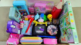 ultimate collection of stationery from the box pencil case pen pencil eraser pouch smart kit [upl. by Neeroc398]