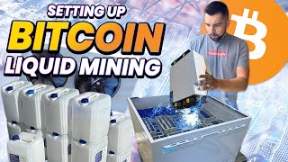 My Own Liquid Mining Bitcoin Farm DCX Immersion Installation and Review [upl. by Aerdnwahs]