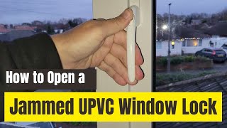 Quick Fix Open and Replace a Stuck UPVC Window Lock in Minutes [upl. by Kaplan]