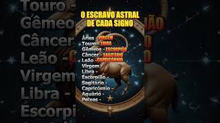 O escravo astral de cada signo parte 2 signo signos [upl. by Horodko]