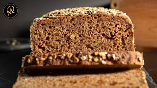 Gesundes Dinkel Vollkornbrot backen  Muntermacher [upl. by Dedie]