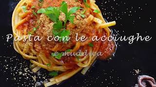 PASTA CON LE ACCIUGHE E MUDDICA  sapori siciliani [upl. by Holub385]