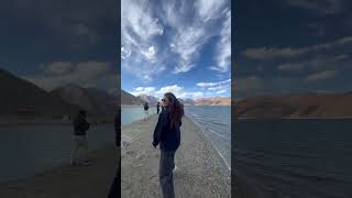 Pangong Tso ladakh terafitoor ladakhigirl shortaindia indiashorts pangong lake isheyutl8692 [upl. by Dorca]