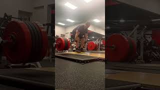 Beltless Deficit Deadlift 500x6 pr [upl. by Estus232]