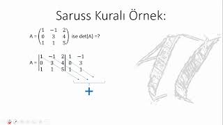 Saruss Kuralı Örnek Lineer Cebir 42 [upl. by Rosalee]