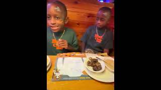 Back at Texas Roadhouse pt2 shorts foodie kainen kaiden [upl. by Nywled]