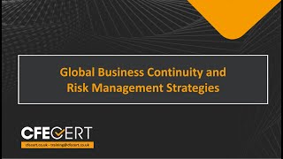 Global Business Continuity and Risk Management Strategies [upl. by Pavier]