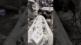 Filigrane marble sculpture work in progress art sculpture marble [upl. by Annamaria]