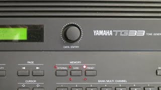 Best Ambient Synth Shootout 3 Yamaha TG33  Song 3 [upl. by Davies]