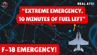 F18 dangerously Low on Fuel in bad Weather Smart ATC Guides Safe Landing [upl. by Arta449]