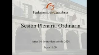 Sesión Plenaria Ordinaria 4 de noviembre de 2024 Sesión vespertina [upl. by Melvena]