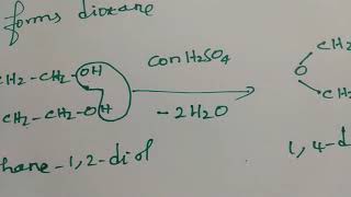 Ethane 12diol to 14dioxane Organic Chemistry [upl. by Enahsed]