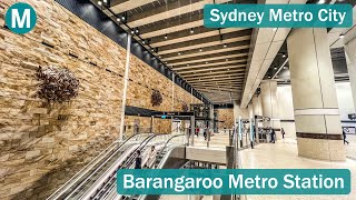 Transport for Sydney Vlog 849 Barangaroo Metro Station  Sydney Metro City [upl. by Siurtemed]