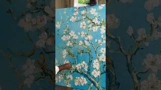 Almond Blossom” Acrylic On Canvas 🩵 Inspired by Vincent Van Gogh art painting shorts [upl. by Ordep]