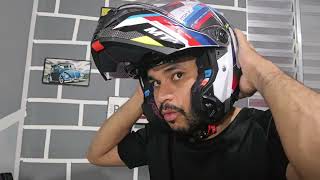 falando sobre meu novo capacete MT ATOM 2 o capacete articulado mais completo e mais bonito [upl. by Vastha]