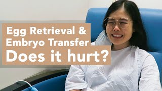 IVF Egg Retrieval amp Embryo Transfer  Does it hurt What to expect amp real footage of my experiences [upl. by Oetomit746]