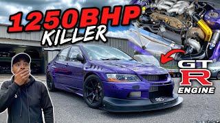 The R35 GTR ENGINED Sequential EVO from HELL [upl. by Annelak]