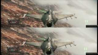 Ace Combat Assault Horizon 1080p TriDef 3D over under Cinemizer OLED HMD sustained play [upl. by Neyuq]