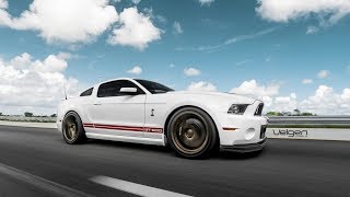 2014 Ford Mustang Shelby GT500 on Velgen Split5s [upl. by Eirellav]