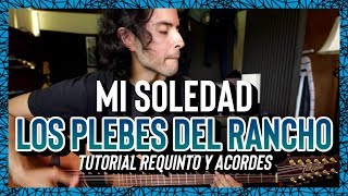 Mi Soledad  Los Plebes del Rancho  Tutorial  REQUINTO  ACORDES  Guitarra [upl. by Rez75]