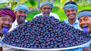 100kg JAVA FRUIT  SWEET FRUIT JAM Recipe Cooking in Village  NAVAL PAZHAM  Black Plum Jamun Fruit [upl. by Eseer]