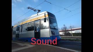 Leipzig Straßenbahn LVB Leoliner Ngt6 Fahrgeräusch Sound laute Flachstelle [upl. by Leclair]