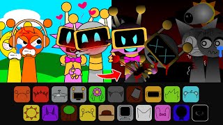 Sprunki Sigma Sinner Edition But Pink Bot vs Fun Bot THEORY Sad Story  Sprunki All Reaction Mod [upl. by Euqinemod]