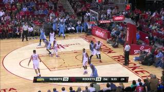 Kenneth Faried Highlights Nuggets vs Rockets 12132014  7 Points 2 Assists [upl. by Nesyaj]