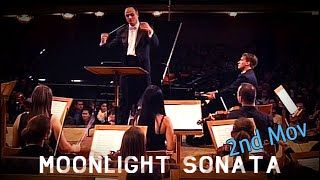 Beethoven  Moonlight Sonata 2nd Movement  Piano amp Orchestra [upl. by Ertsevlis209]