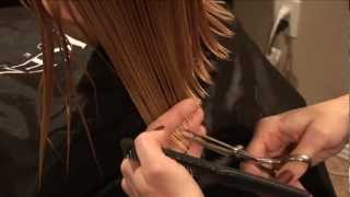 HOW TO CUT GIRLS HAIR  Basic Girls Trim  hair tutorial [upl. by Nyla]