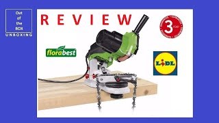 REVIEW FloraBest Chain Sharpener FSG 85 D1 Lidl 85W 5000 rpm 104 mm [upl. by Ydnamron]