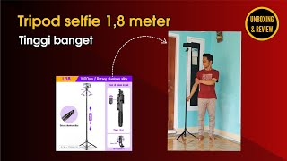 Unboxing tripod Bluetooth amp Remote HP  Selfie Stick TNW L18 [upl. by Marbut653]