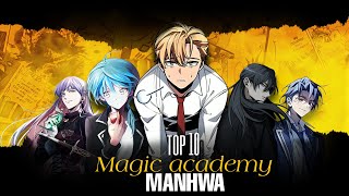 Top 10 MAGIC Academy manhwa 🔥 manhwa recommendation [upl. by Ethel]