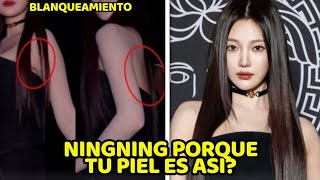 NINGNING DE AESPA BAJO ATENCIÓN POR EL COLOR DE SU PIEL EN EL EVENTO DE VERSACE [upl. by Acissey41]