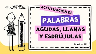 Acentuación palabras agudas llanas y esdrújulas [upl. by Egni410]