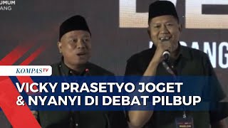 Debat Perdana Pilbup Pemalang Vicky Prasetyo Sempat Joget dan Nyanyi di Panggung [upl. by Aihsinyt]