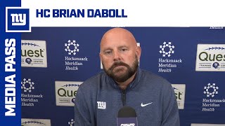 Brian Daboll Reviews Giants vs Panthers  New York Giants [upl. by Ardnikal]