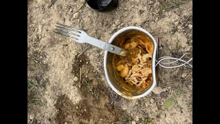 Mess Kit CanteenBBQ Mac n cheese in a Crusader Canteen Cup [upl. by Lupiv]