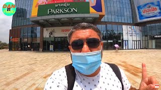 Exploring Parkson Mega Mall in Laos  Newly Opened Supermarket WalkAround  Vientiane [upl. by Alyt751]