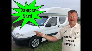 1999 BERLINGO CITREON ROMAHOME DUO PLUS REVIEW BY CAMPER NERD ANTONY VALENTINE [upl. by Erbe414]