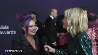 Molly Burke Red Carpet Interview  Streamy Awards 2019 [upl. by Nuawed248]