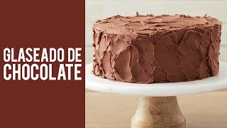 Como hacer glaseado de chocolate el más rico y facil de hacer [upl. by Alahsal851]